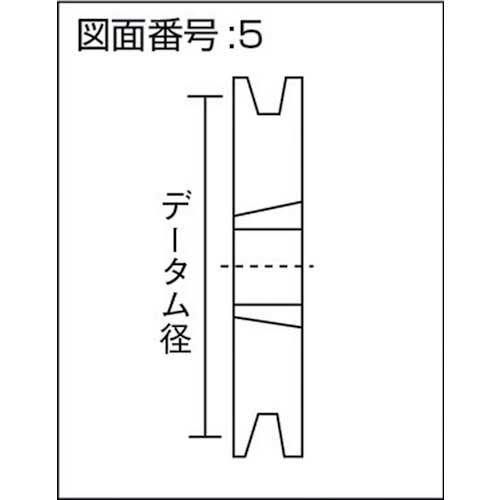 EVN ブッシングプーリー SPA 170mm 溝数2 SPA170-2