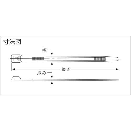 パンドウイット 結束バンド インラインタイ 耐候性 黄褐色 (100本入) IT9115-CUV4A