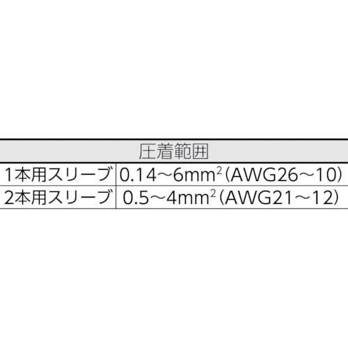 日本ワイドミュラー:ワイドミュラー 圧着工具 PZ 6 Roto L 圧着範囲