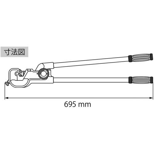 エビ 強力型圧着工具 使用範囲22・38・60・80・100 AK100の通販｜現場市場