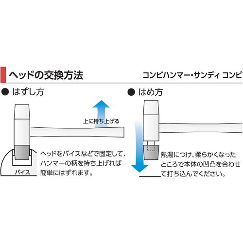 OH コンビハンマー(鉄/樹脂)#1/2 CH-05