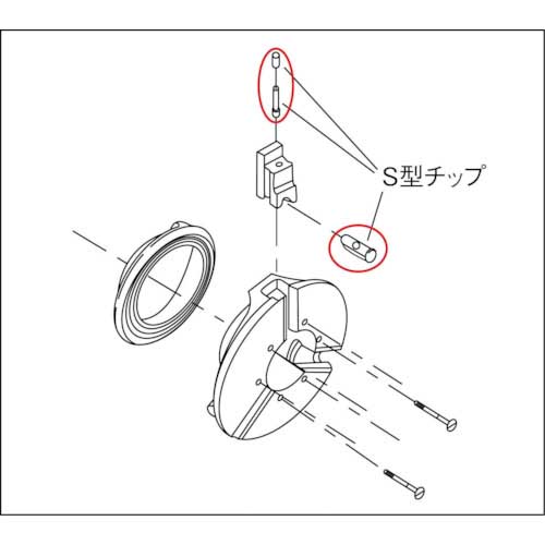 REX ねじ切り機用パーツ パイプマシンN20A、NS25A、(N・S)40A用 チップ