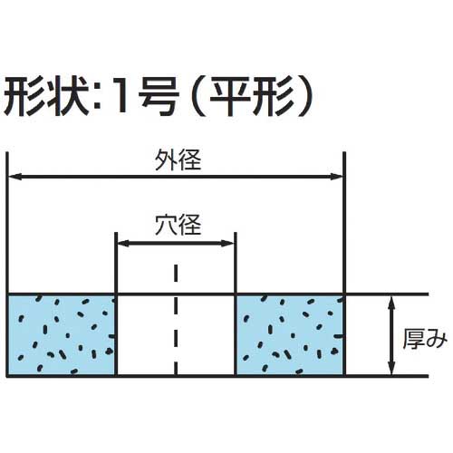 ノリタケ 汎用研削砥石 A46O濃青 150X16X12.7 1000E00150の通販｜現場市場