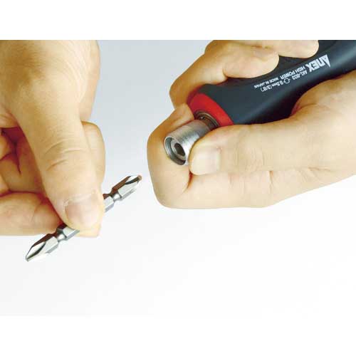 アネックス ビット用アタッチメント ソケット用 強靭L型アダプター 3/8 ヘッド幅58mm 全長185mm AKL-603