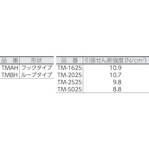 TRUSCO マジックテープ 縫製用A側 20mm×25m 黒 TMAH-2025-BKの通販