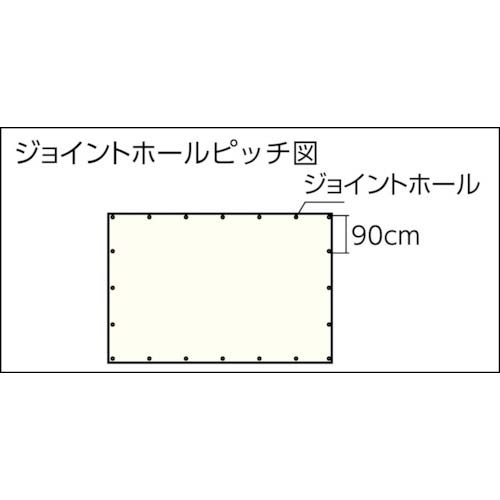 TRUSCO/トラスコ中山 ブルーシート#2200 耐久期間2年 幅10.0mX長さ10.0