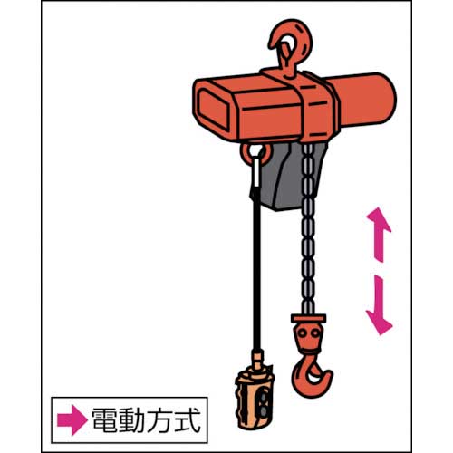 象印 α型電気チェーンブロック・60kg・6m・単相100V AS-K0660-