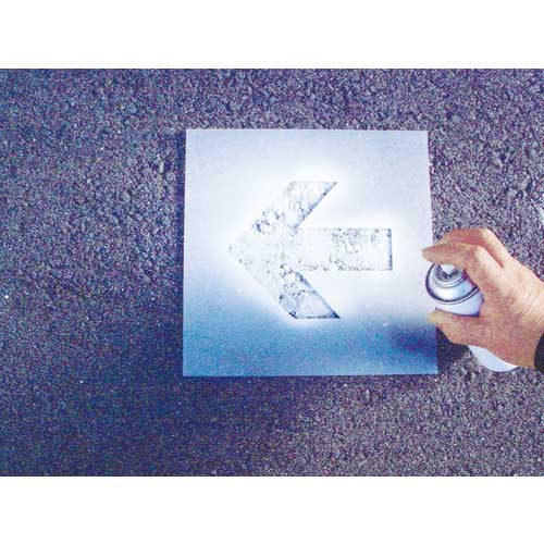 IM ステンシル 矢印(大) 文字サイズ225×270mm AST-10