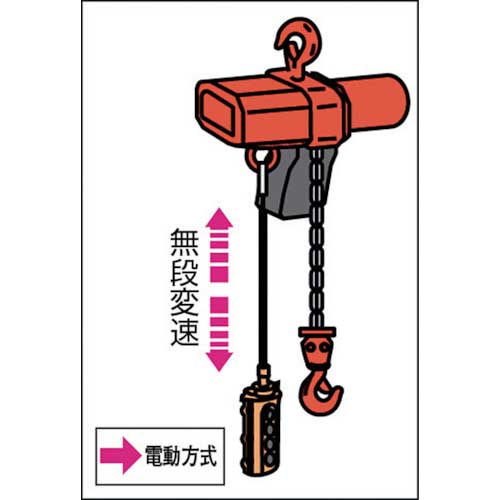 象印 単相100V小型電気チェーンブロック(無段速型)100KG・3M (αSV-01