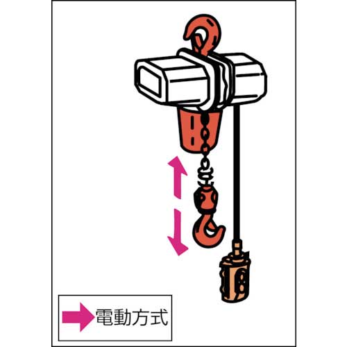 象印 ベータ型小型電気チェンブロック 定格荷重200KG 揚程6M (βS-020