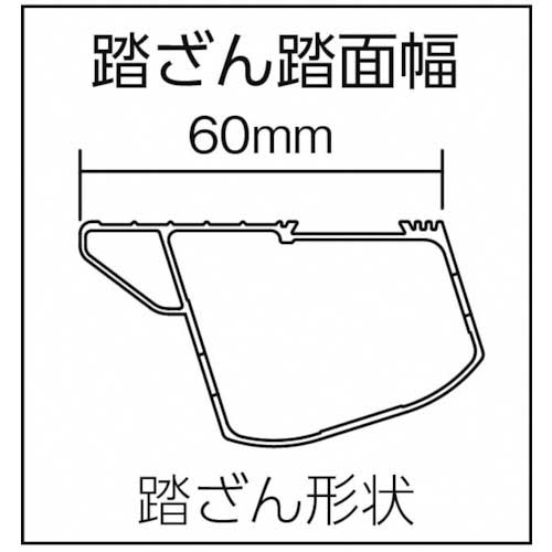 廃番】ナカオ 専用脚立 天板高さ2.4m NAZ-240の通販｜現場市場