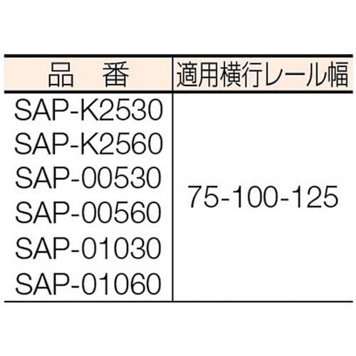 象印 SA型単相100Vプレントロリ結合式電気チェーンブロック1t・6m (SAP
