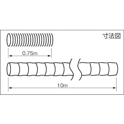 TRUSCO アルミフレキシブルダクト 内径Φ160X10m TAF-15010の通販｜現場市場