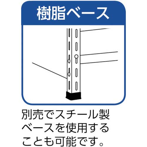 TRUSCO スチールラック 軽量棚扉付 875X300X1200樹脂引出透明小X42