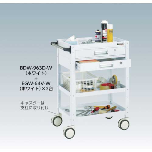 ワゴン □TRUSCO EGW672W(4501845) ファーストPayPayモール店 - 通販