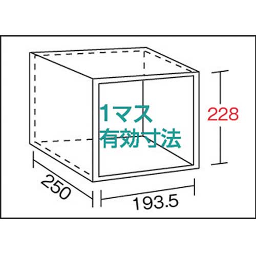 TRUSCO KB型区分棚コボレ止め付 889X264XH1802 4列7段 KB-4070の通販