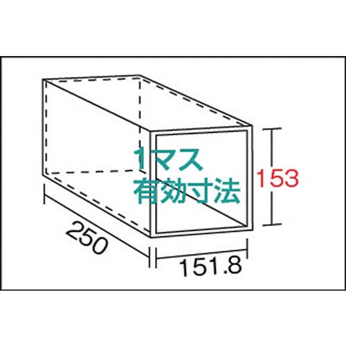 TRUSCO スチール製区分棚 KB型 コボレ止め付 W875×D250×H925 5列5段 KB