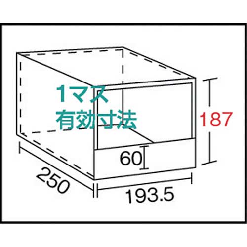 TRUSCO KC-M型区分棚前当り付 875X250XH1800 4列8段 KC-4080Mの通販