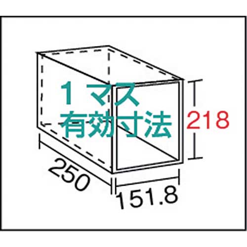 TRUSCO KC型区分棚コボレ止めなし 889X264XH1052 5列4段 KC-5042の通販