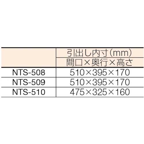 TRUSCO 大型ツールワゴン 1160X550XH1080 引出4段付 NTS-510の通販