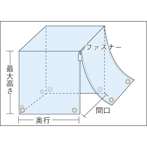 TRUSCO パレットカバーブルーシート1300X1300XH1300 P-13Aの通販｜現場市場