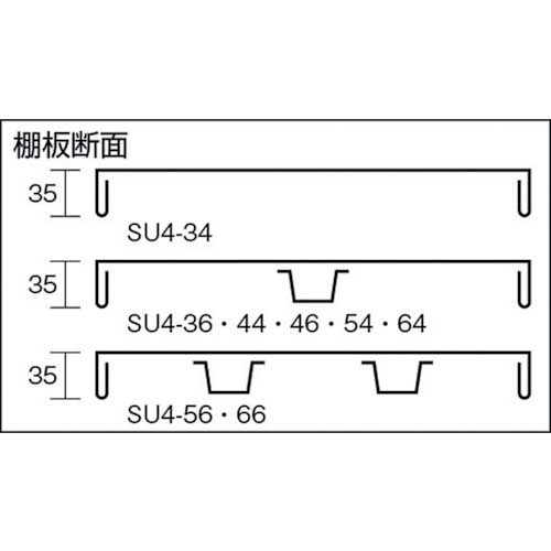 TRUSCO ステンレス棚 SUS430製軽量棚用棚板 1200X450 SU4-44の通販