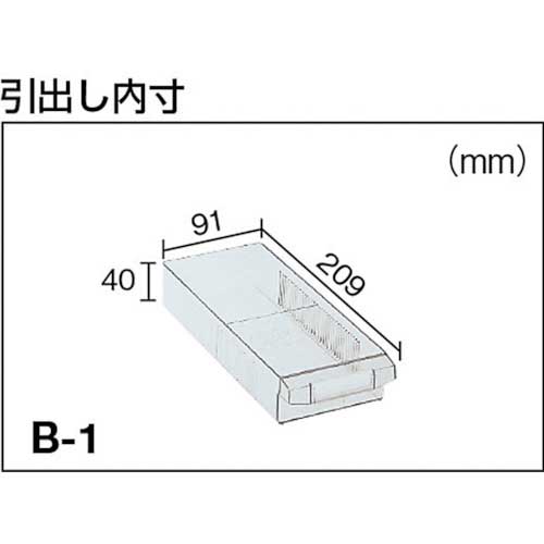 TRUSCO ウォールユニットコンビWUN型パーツケース 792X311XH314 引出