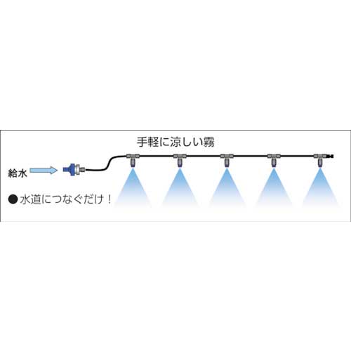 いけうち ミスト噴霧キット (水道直圧タイプ)-