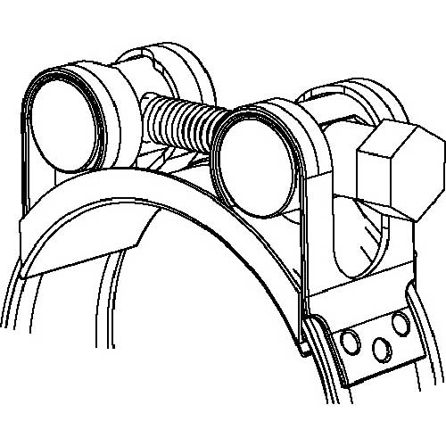 JUBILEE スーパークランプ 取付径 214-226mm (2個入) JSC226SS316