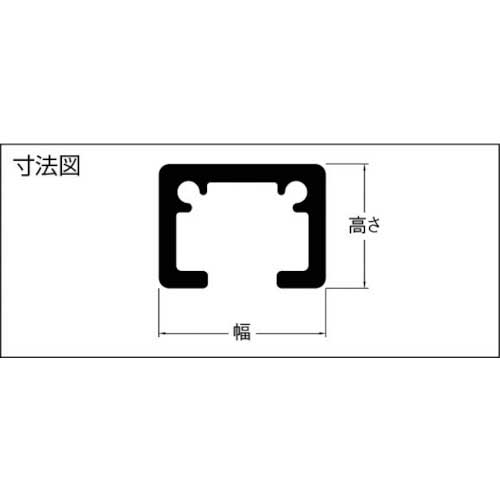 TOSO ピクチャーレールT-1ナチュラル 穴アリ4m(390796) PT1-4000N