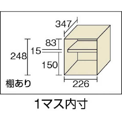 TRUSCO シューズケース 20人用 1050X380XH1437 手ぶらキー SC-20WKの