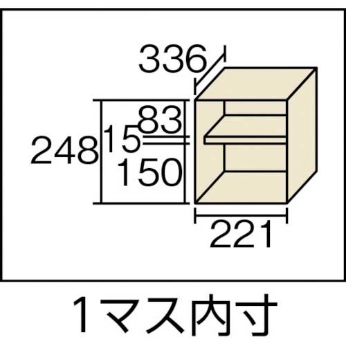 TRUSCO シューズケース24人用 1050X380XH1700 棚付 透明 SC-24WPC-Lの