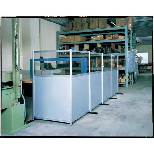 生興 工場用アルミ衝立増結(上部樹脂ガラス(PVC)) SF-30A35Cの通販
