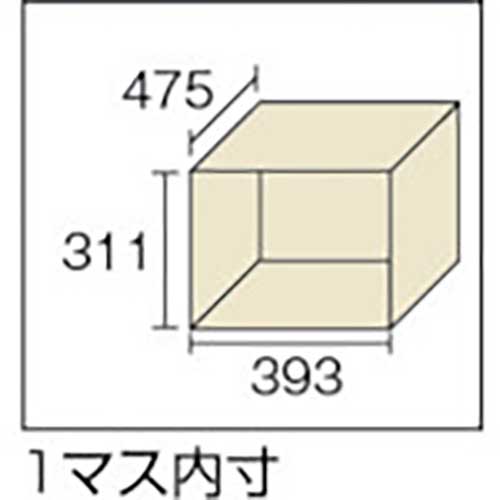 TRUSCO 多人数用ロッカー10人用 900X515XH1790 シリンダ錠式 SVG10Aの