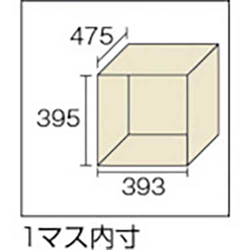 TRUSCO 多人数用ロッカー6人用 900X515XH1373 シリンダ錠式 SVG6LAの