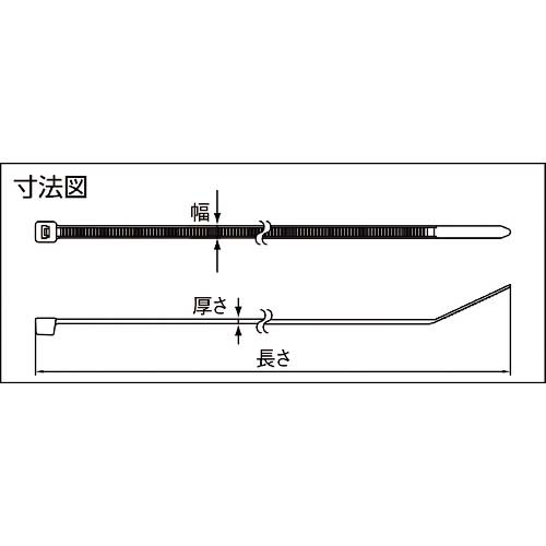 3M ナイロン結束バンド 屋内用 幅4.8X長さ200mm 100本入り NB-200MMの