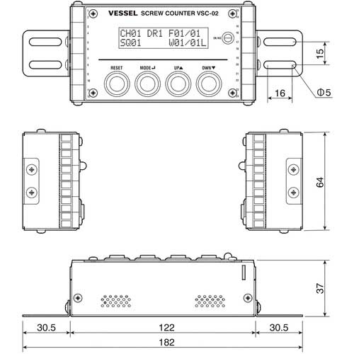 ベッセル ねじ締めカウンター ACタイプ用スクリューカウンター VSC-02