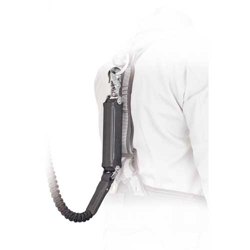 タジマ ハーネス用ランヤード蛇腹 シングル L2フック A1JR150-L2BK