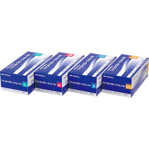 ミリオン ニトリルグローブ パウダーフリー No.700 300枚入 LH-700-M