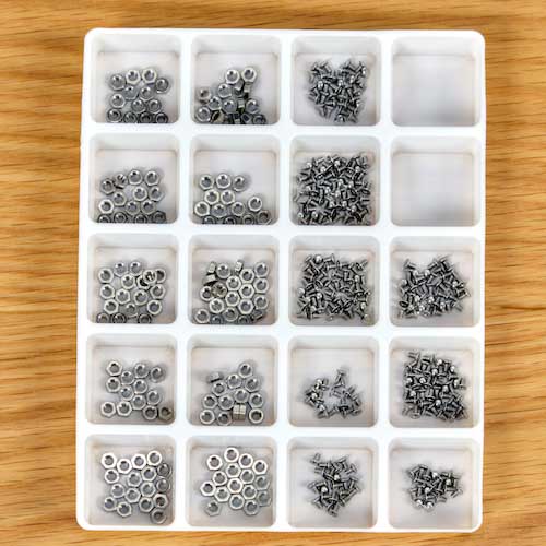 TRUSCO PPトレー 角 20マス 30X30 20枚入 PPTS-30X30