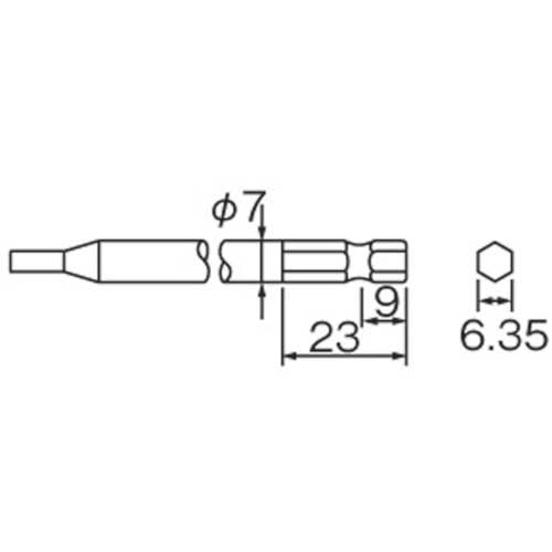 デルボ 電動ドライバー 全長265mm 適合小ねじ3.5～5.0mm(57696