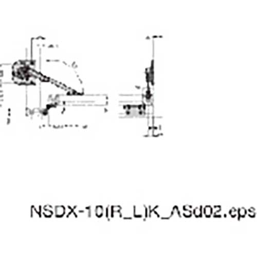 スガツネ工業 (180041639)ソフトダウンステーアルミフレーム取付用セット AS-NSDX-10RK-30-6