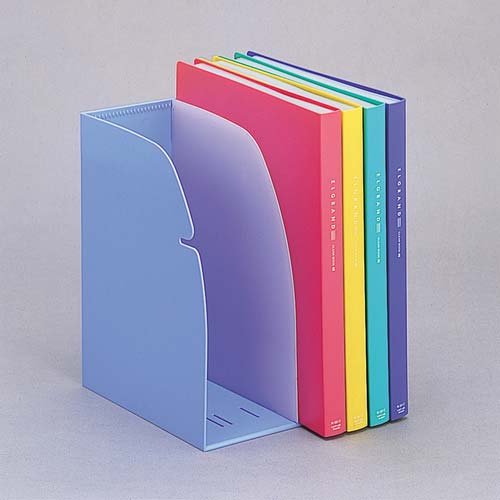 LIHIT ブックスタンド 5仕切り A4 白 G1650-0