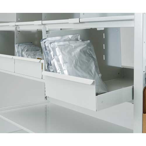 TRUSCO スチールラック K1型抗菌塗装高密度収納棚 下段開放型