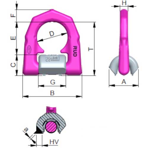 RUD 溶接式ロードリング VLBSーUー1.5 VLBS-U-1.5の通販｜現場市場