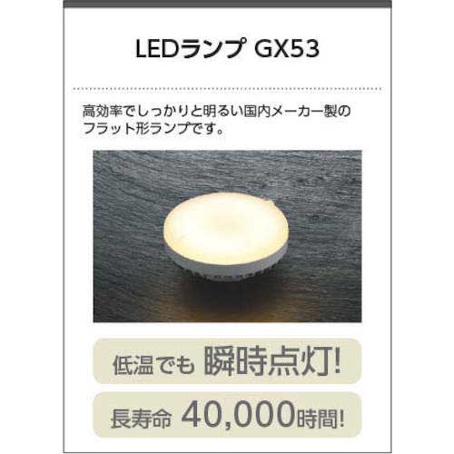 コイズミ 住宅・店舗用照明 非調光 電球色 屋内用GXランプ型LED付き SB