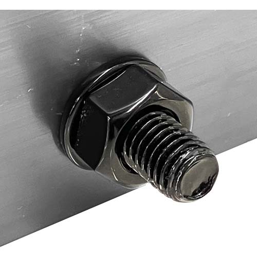 DAIDOHANT ダイドーハント カラー平ワッシャー (内径)M6×(外径:D)12.5×(厚み:t)1.6mm 黒(ブラック)〈4枚入〉 10103306