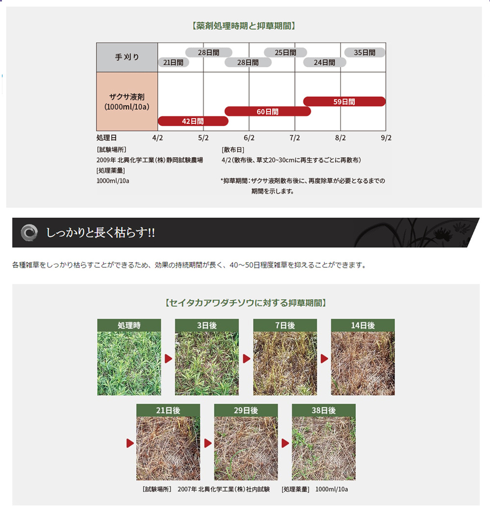 三井化学 茎葉処理除草剤 ザクサ液剤 6L
