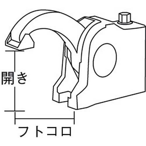 お取り寄せ】ベッセイ/クランプBASCB型 開き100mm/BASCB106-