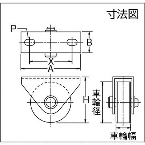 MK 枠付重量車 120mm 平型 C-1400-120の通販｜現場市場